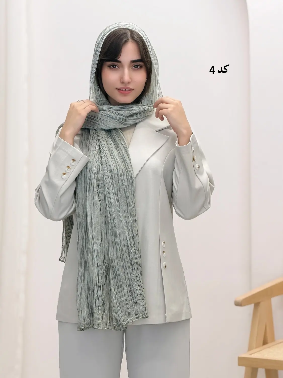 4476-شال وارداتی ریشا